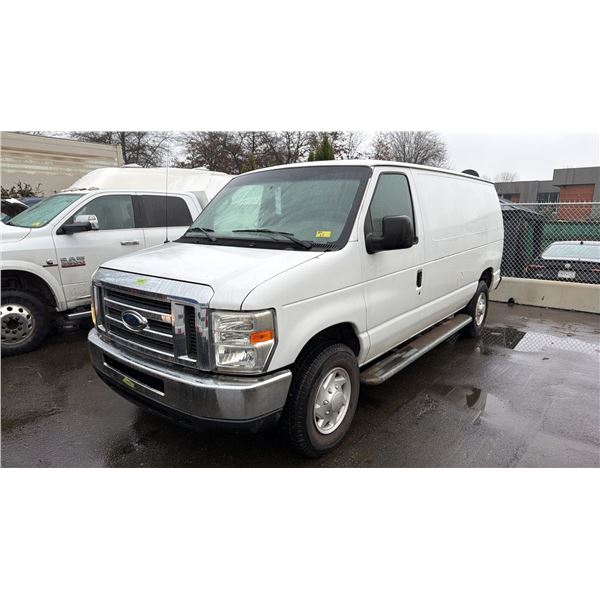 2008 FORD E-250 3DR CARGO VAN, WHITE, VIN 1FTNE24W38DB02236,