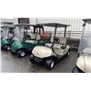 Image 1 : BEIGE CLUB CAR GAS ELECTRIC ASSISTED GOLF CART WITH COVER *NO KEYS, NO REGISTRATION*