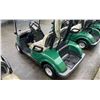 Image 2 : GREEN CLUB CAR GAS ELECTRIC ASSISTED GOLF CART WITH FRONT WINDSHIELD & COVER *NO KEYS, NO