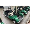 Image 2 : GREEN CLUB CAR GAS ELECTRIC ASSISTED GOLF CART WITH FRONT WINDSHIELD & COVER *NO KEYS, NO