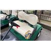 Image 4 : GREEN CLUB CAR GAS ELECTRIC ASSISTED GOLF CART WITH FRONT WINDSHIELD & COVER *NO KEYS, NO