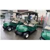 Image 1 : GREEN CLUB CAR GAS ELECTRIC ASSISTED GOLF CART WITH COVER *NO KEYS, NO REGISTRATION, PARTS ONLY*