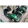 Image 2 : GREEN CLUB CAR GAS ELECTRIC ASSISTED GOLF CART WITH COVER *NO KEYS, NO REGISTRATION, PARTS ONLY*
