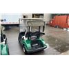 Image 2 : GREEN CLUB CAR GAS ELECTRIC ASSISTED GOLF CART WITH COVER *NO KEYS, NO REGISTRATION, PARTS ONLY*
