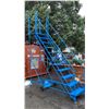 Image 1 : CANWAY 11' BLUE INDUSTRIAL MOBILE WAREHOUSE / ORDER PICKING STAIRS
