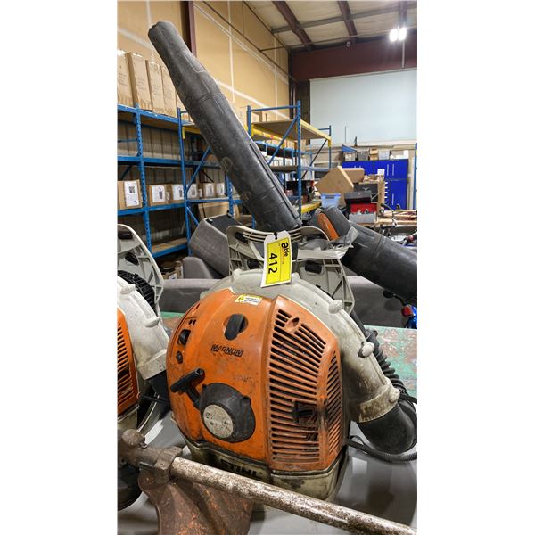 STIHL BR 600 GAS POWERED COMMERCIAL PORTABLE BACKPACK LEAF BLOWER