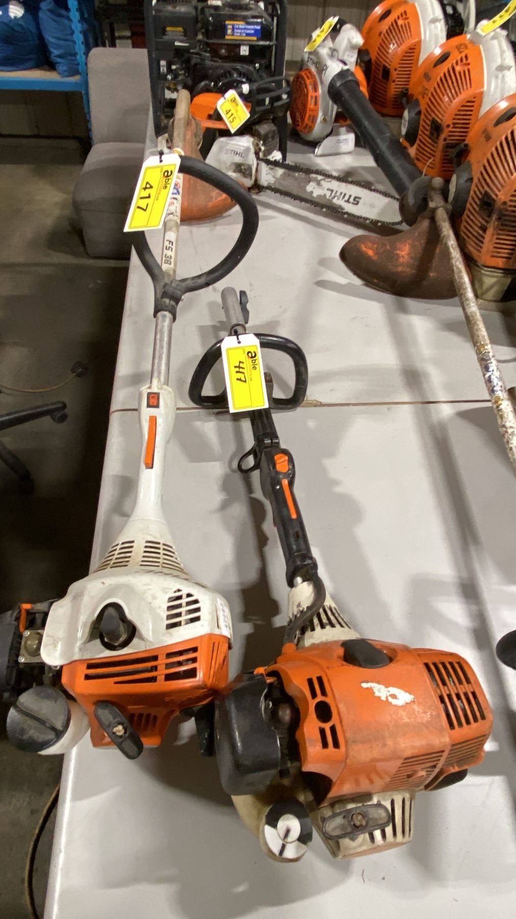 STIHL FS 38 INDUSTRIAL GAS POWERED WEED EATER & STIHL GAS POWERED ...