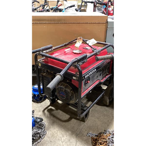 HONDA EB 5000X RED GAS POWERED MOBILE INDUSTRIAL GENERATOR