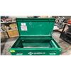 Image 2 : GREENLEE 48"W X 24"D X 34"H INDUSTRIAL METAL MOBILE JOB SITE TOOL CHEST *NO CONTENTS*