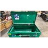 Image 2 : GREENLEE 48"W X 24"D X 34"H INDUSTRIAL METAL MOBILE JOB SITE TOOL CHEST *NO CONTENTS*