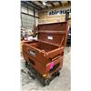 Image 1 : CRESCENT BROWN 48"W X 24"D X 34"H INDUSTRIAL METAL MOBILE JOB SITE TOOL CHEST *NO CONTENTS*