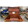 Image 2 : JOBOX BROWN 48"W X 30"D X 40"H INDUSTRIAL METAL MOBILE JOB SITE TOOL CHEST *NO CONTENTS*