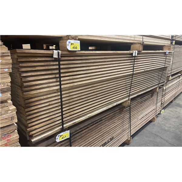 LIFT OF 10' X 4' DOUBLE SIDED BAMBOO VENEERED 1 1/4" THICK CONSTRUCTION GRADE PLYWOOD