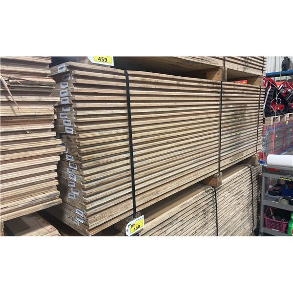 LIFT OF 10' X 4' DOUBLE SIDED BAMBOO VENEERED 1 1/4" THICK CONSTRUCTION GRADE PLYWOOD