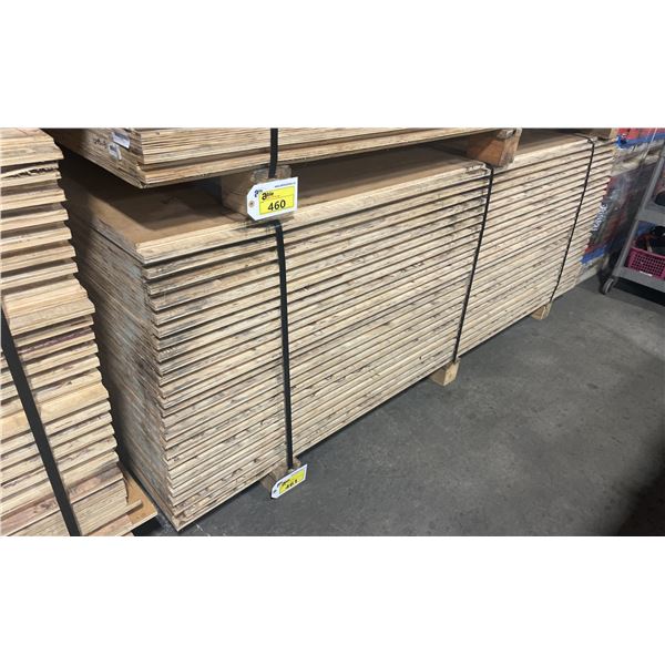 LIFT OF 10' X 4' DOUBLE SIDED BAMBOO VENEERED 1 1/4" THICK CONSTRUCTION GRADE PLYWOOD