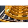Image 2 : CAT 305 EXCAVATOR HEAVY DUTY 32" YELLOW RAKE ATTACHMENT