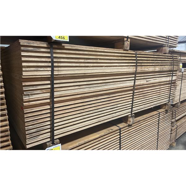 LIFT OF 10' X 4' DOUBLE SIDED BAMBOO VENEERED 1 1/4" THICK CONSTRUCTION GRADE PLYWOOD