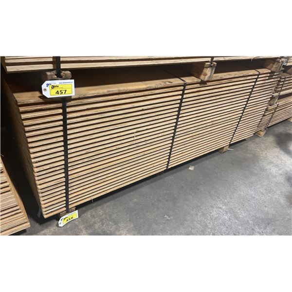 LIFT OF 10' X 4' DOUBLE SIDED BAMBOO VENEERED 1 1/4" THICK CONSTRUCTION GRADE PLYWOOD