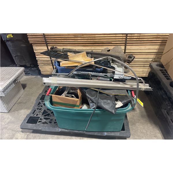 PALLET OF ASSORTED SPARE JAGUAR VEHICLE PARTS & HARDWARE