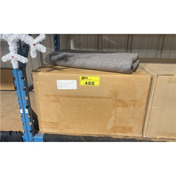 BOX OF 10 GREY FIRST AID BLANKETS
