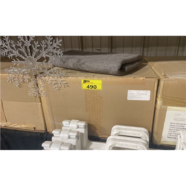 BOX OF 10 GREY FIRST AID BLANKETS