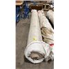 Image 1 : 12'L X 19" DIAMETER ROLL OF LIGHT CREAM TIGHT WEAVE COMMERCIAL GRADE CARPET