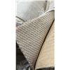 Image 3 : 12'L X 19" DIAMETER ROLL OF LIGHT CREAM TIGHT WEAVE COMMERCIAL GRADE CARPET