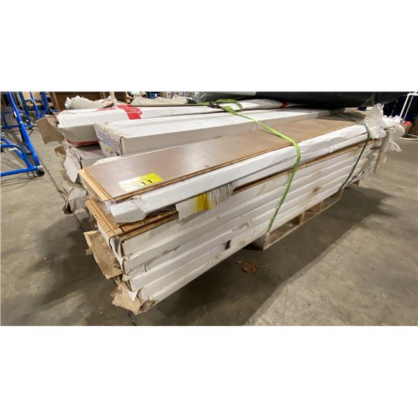 PALLET OF ASSORTED REAL HARDWOOD ENGINEERED FLOORING