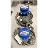 Image 1 : PAIR OF 1 TON PROCRAFT SHZ-D BLUE INDUSTRIAL HAND CHAIN HOISTS