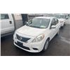 Image 1 : 2014 NISSAN VERSA SV, 4DRSD, WHITE, VIN 3N1CN7AP9EL819167,