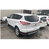 Image 2 : 2014 FORD ESCAPE SE, 4DRSW, WHITE, VIN 1FMCU9GX3EUA64716,