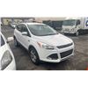Image 4 : 2014 FORD ESCAPE SE, 4DRSW, WHITE, VIN 1FMCU9GX3EUA64716,