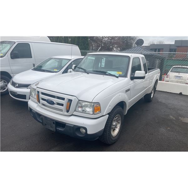 2011 FORD RANGER SPORT, 4DR PICKUP, WHITE, VIN 1FTKR4EE4BPA48122,