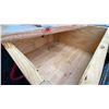 Image 2 : PAIR OF WOODEN PALLET CRATE BOXES WITH LIDS APPROX 41"L X 41.5"W X 24.5"H