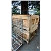 Image 3 : PAIR OF WOODEN PALLET CRATE BOXES WITH LIDS APPROX 41"L X 41.5"W X 24.5"H