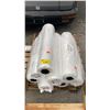 Image 1 : 8 ROLLS OF 30" X 22" X 72" CLEAR VENTED BAGS, 100 PER ROLL