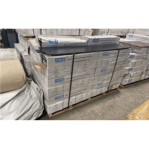 1321.92 SQ FT OF FORGE PROPERTIES DARK COLOUR OAK ENGINEERED REAL WOOD FLOORING