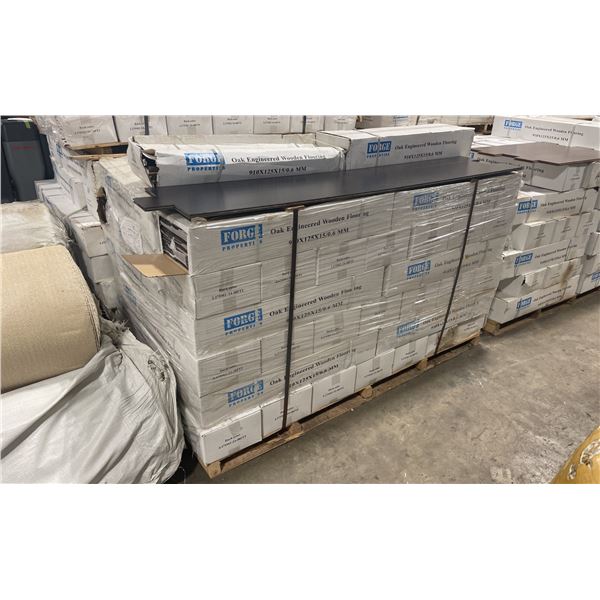 1321.92 SQ FT OF FORGE PROPERTIES DARK COLOUR OAK ENGINEERED REAL WOOD FLOORING
