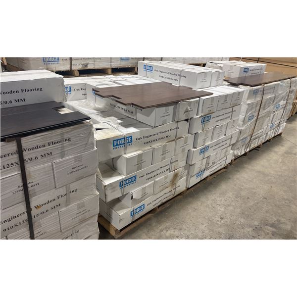 APPROX 1,175.04 SQ FT OF FORGE PROPERTIES LIGHT COLOUR OAK ENGINEERED REAL WOOD FLOORING