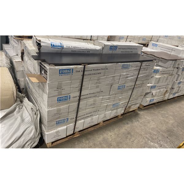 1321.92 SQ FT OF FORGE PROPERTIES DARK COLOUR OAK ENGINEERED REAL WOOD FLOORING