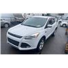 Image 1 : 2014 FORD ESCAPE SE, 4DRSW, WHITE, VIN 1FMCU9GXXEUD89279,