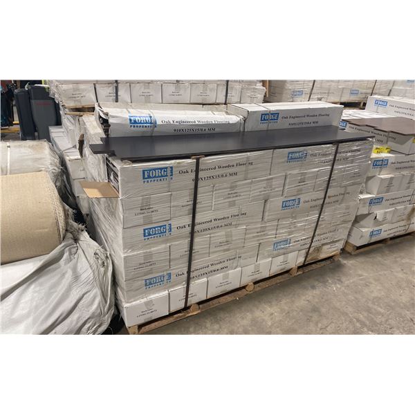 1321.92 SQ FT OF FORGE PROPERTIES DARK COLOUR OAK ENGINEERED REAL WOOD FLOORING