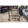 Image 2 : BLACK METAL MOBILE 52"L X 36"W X 34"H INDUSTRIAL PRODUCT CART