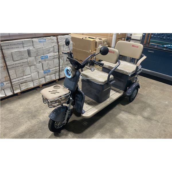 IRGC40 HIGH END MINI 2 SEATER ELECTRIC TRIKE PERSONNEL MOVER *HAS KEYS & CHARGER, COLOR PURPLE