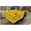 Image 3 : 2025 SDLANCH SDLD25 YELLOW RIDE ON GAS POWERED MINI CRAWLER DUMPER, 3 SPEED WITH 9" TRACKS & TOOLBOX