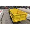 Image 2 : 2025 SDLANCH SDLD25 YELLOW RIDE ON GAS POWERED MINI CRAWLER DUMPER, 3 SPEED WITH 9" TRACKS & TOOLBOX