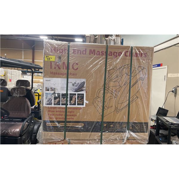 2025 IRMC 8D ZERO GRAVITY HIGH END MASSAGE CHAIR W/ TOUCHSCREEN, BLUETOOTH & VOICE CONTROLS *IN BOX*