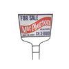 Image 2 : Vintage double sided McPherson Real Estate metal sign with bracket 43"x25"
