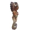 Image 2 : Beautifully carved large real wood statue of mini cigar store style Indian, 41" tall