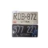 Image 1 : Pair of vintage Utah plates